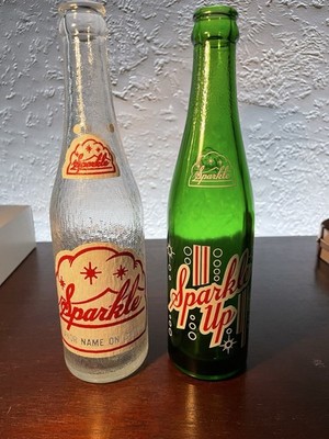 2 Sparkle Up Las Vegas New Mexico Vintage Pop Soda Bottles