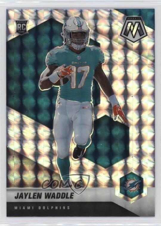 2021 Panini Mosaic Rookies Mosaic Prizm Jaylen Waddle #308 Rookie RC ni4