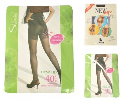 SILCA Strumpfhose 40 Denier Strümpfe hebt Po, formt Bauch und Hüfte NEW UP COLLA