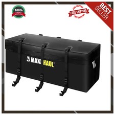 MaxxHaul 70209 Soft Shell Cargo Carrier Bag for Hitch Mount Rack 47x20x20 Black