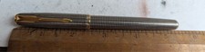Parker Sonnet Cisele vintage fountain pen sterling silver 18k gold nib (w)
