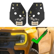2pcs Headlight DRL Daytime Running Lamp LED Board Chip fit for Ford Ranger 23-25