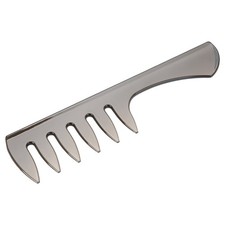 Black New Oil Hair Comb Portable Round Comb Teeth Mustache Hair Comb Black