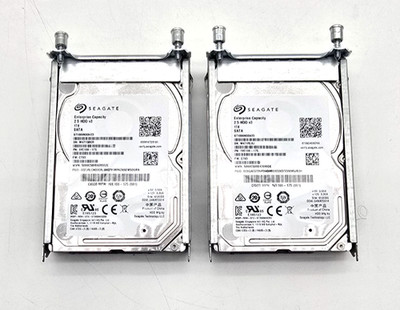 Pair Seagate Enterprise 1TB 2.5'' SATA HDD ST1000NX0423 Cisco Caddy 74-10697-02