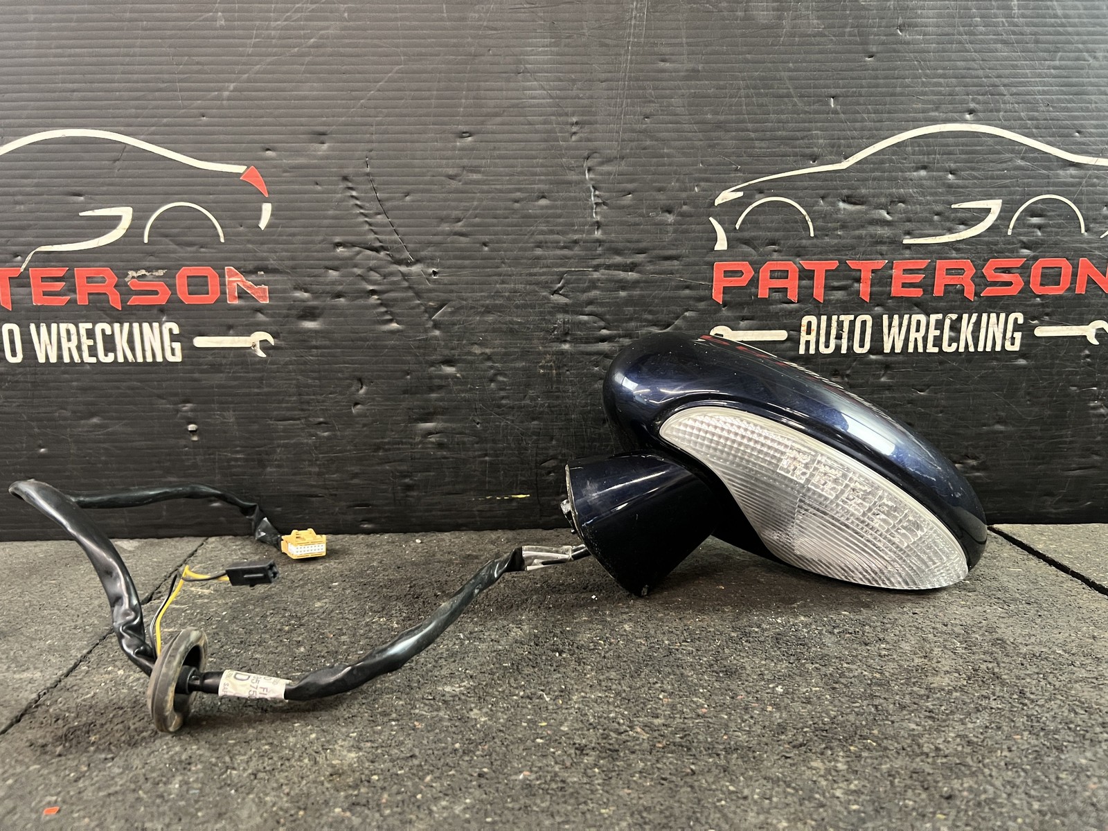 03-09 BENTLEY CONTINENTAL GTC POWER FOLD DRIVER LEFT SIDE VIEW DOOR MIRROR BLUE