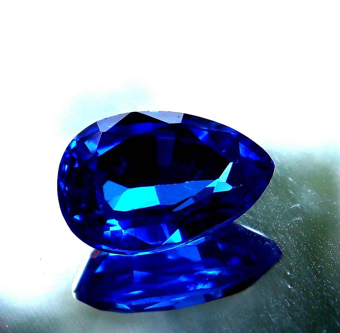 6-7 Ct Natural Blue Sapphire Certified Loose Gemstone Pear Shape Best Offer - Image 4