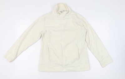 ea Damen Basic Jacke weiß Fleece Full Zip Größe M Regular Fit