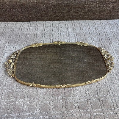 Vintage Matson Mirrored Vanity Tray w/ Birds & Dogwood Flowers