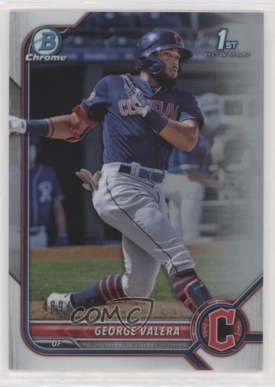 2022 Bowman Chrome Prospects Refractor 469/499 George Valera #BCP-22 09xp