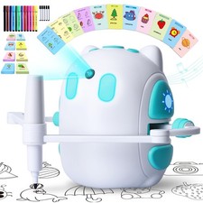 Drawing Robot for Kids 150 Educational Cards Smart Drawing Robot Voice Intera...