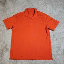 Nike Golf Dri-Fit Men's Size L Orange Short Sleeve Polo Shirt