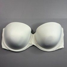 Maidenform Strapless Bra 40DD Underwire Light Push Up White