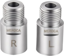 1 Pair Silver Bike Pedal Extenders Fits for 9/16 Inch Thread Pedals Heavy Duty S