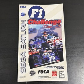 F1 Challenge (Sega Saturn) CIB Complete w Manual & Reg Card VGC Cracked Case