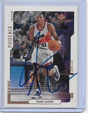 Basketball Card IP auto NBA SHAWN MARION Phoenix Suns 2000-01 Upper Deck MVP