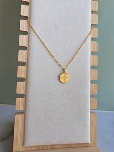 Authentic Waterproof Compass Necklace 18K Gold Plated North Star Pendant