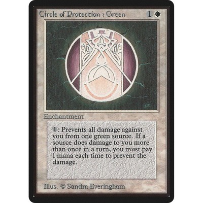 MTG \>> Circle of Protection: Green (Beta) // English - 341 Trading - Magic