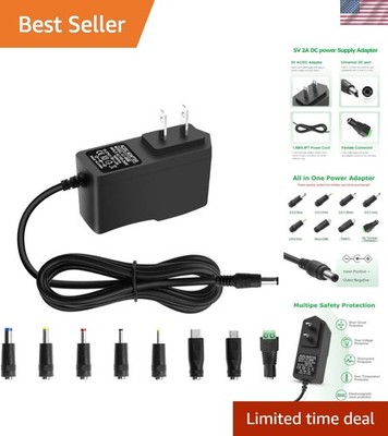 10W 5V 2A Universal Power Supply Adapter with USB Type C & Safety Protection