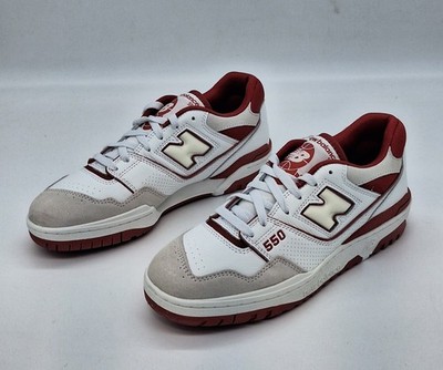 New Balance 550 Weiß/Rot Gr. 45