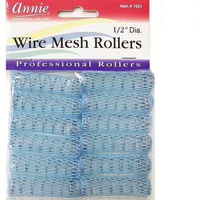 Wire Mesh Hair Rollers   X-Small 1/2 Inch Curlers for Heatless, Defined Curls