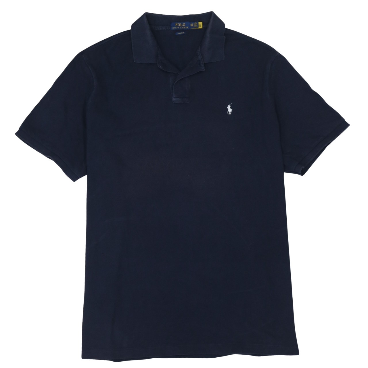 Polo Ralph Lauren Mens Polo Shirt Navy Blue Cotton Embroidered Pony Golf XXL
