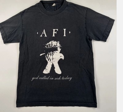 AFI God Called In Sick Today short sleeve classic black color shirt