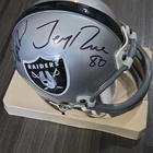 Jerry Rice & Gene Upshaw Signed Oakland Raiders Mini Helmet  w/ COA