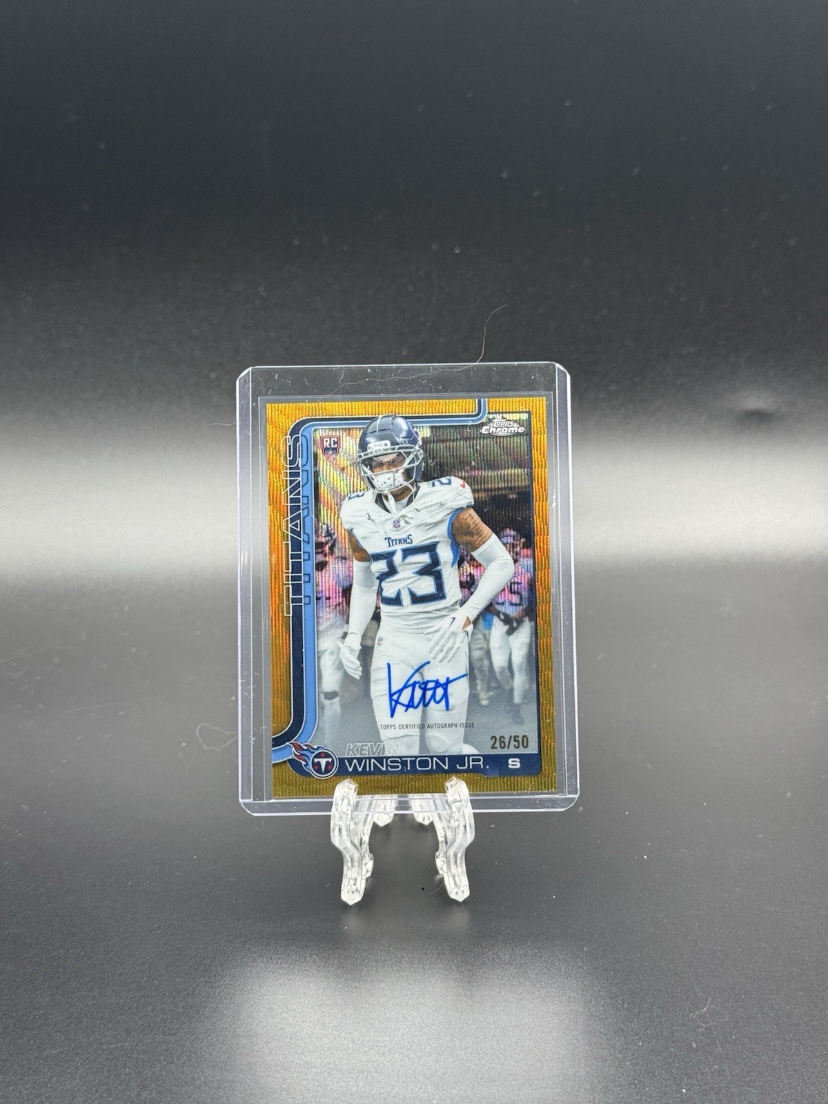 Kevin Winston Topps Chrome Sapphire Edition Rookie Autographs #RAKW Gold