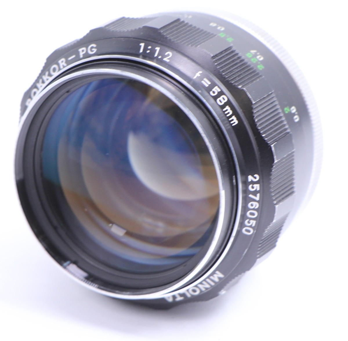 Minolta MC Rokkor-PG 58mm F1.2 MD Lens Japan Metal Ring Model 58