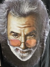 Vintage 90s Grateful Dead 1995 Jerry Garcia USA Made T-Shirt Black Size XXL NFA
