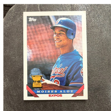 Topps 1993 Moises Alou Montreal Expos #123 Rookie All-Star MLB Baseball Card. rookie card picture