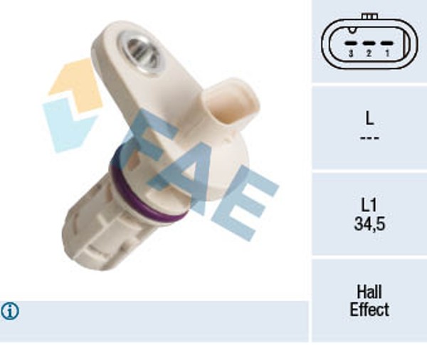 Kurbelwellensensor Impulsgeber FAE 79395 FüR M13 Opel Insignia Adam Orlando S10-image