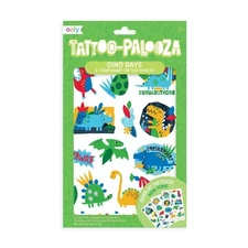 OOLY Tattoo Palooza Skin-Friendly & Temporary Tattoo for Kids Dinasour 3 Sheets