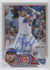 2023 Topps Chrome Rookie Auto Refractor 483/499 Esteban Quiroz #RA-EQ Auto 05nu