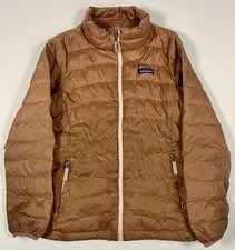 Patagonia Kids L Down Puffer Jacket Brown Full Zip Lightweight Coat 51884