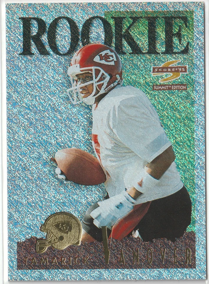 1995 Score Summit Edition Tamarick Vanover Ground Zero Parallel #154 KC Chiefs - Image 2 of 3
