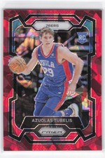 2023-24 Panini Prizm Azuolas Tubelis RC #283 Prizms Red Ice