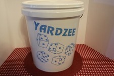 Yardzee Custom Outdoor 5 Wood Lawn Dice Yard Game Set Black Dice Unused