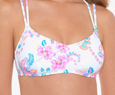 Salt Cove Juniors Jacobean Bralette Bikini Top Women's Swimsuit, Size S