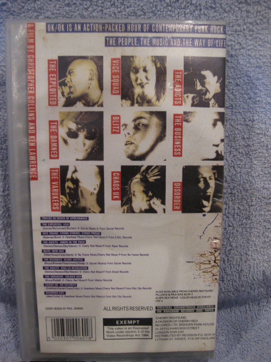 【DVD】VA/ uk/dk UK/DK - A Film About Punks and Skinheads (VHS) 1994 NEW | eBay