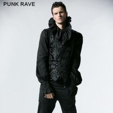 Punk Rave Gothic Palace Printed Jacquard Victorian Western Vest Waistcoat Y-452