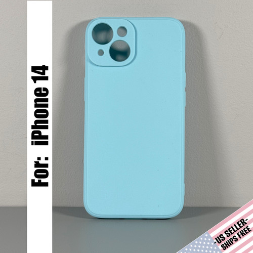 Case for iPhone 14 - Baby Blue | Soft Touch Silicone | Slim & Flexible