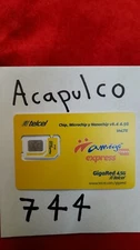 Telcel MEXICO ACAPULCO LADA 744 Prepaid SIM Card ALREADY ACTIVATED.