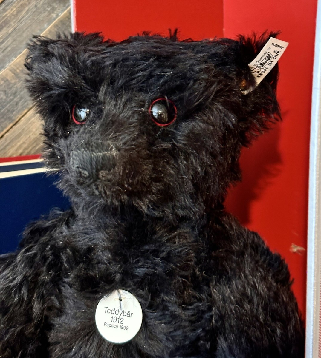 Steiff Teddy Bear 1912 Black 40 Replica Limited Edition Box Steiff Teddy Bear 1912 Black 40 Replica Limited Edition Box