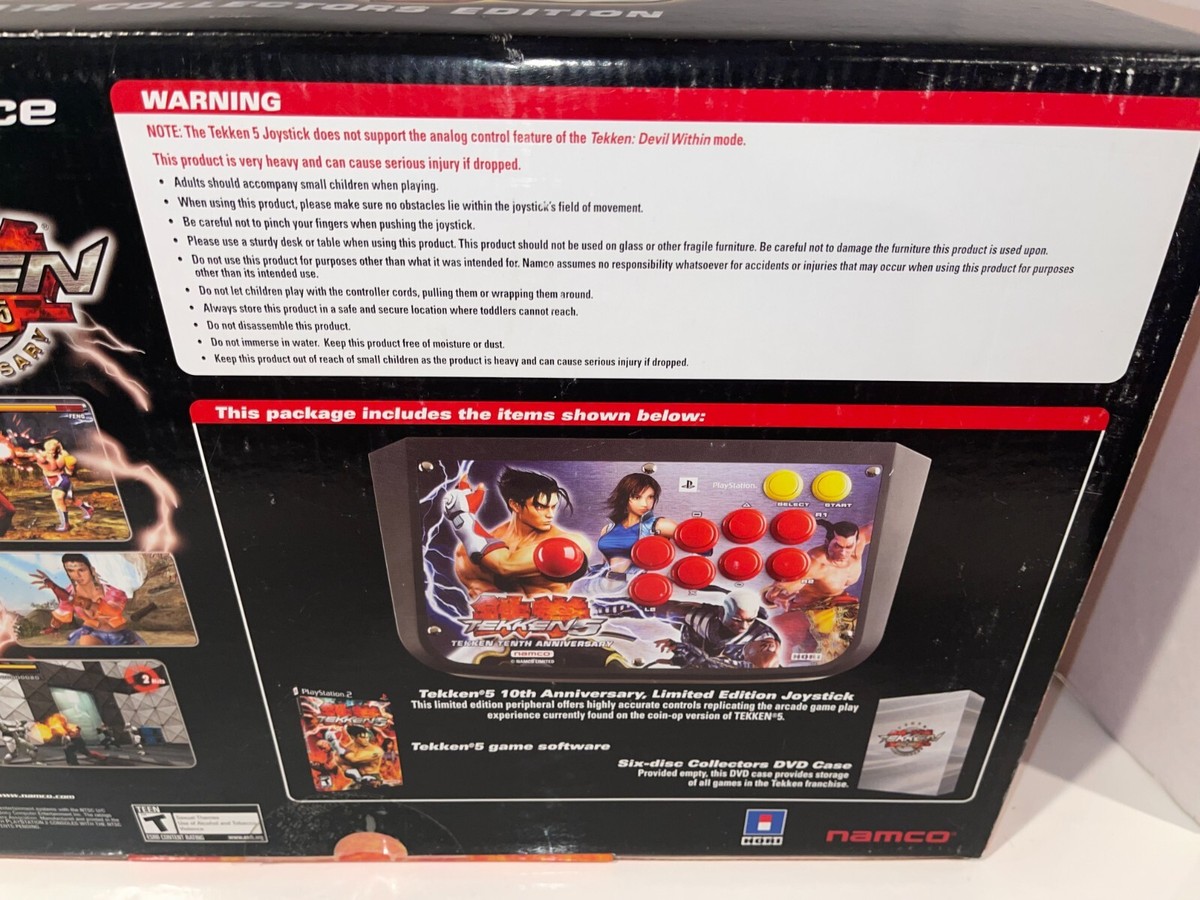 Tekken 5 Ultimate Collector's PS2 10th Anniv Hori Arcade Fight