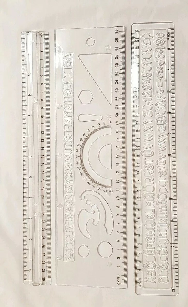 Alphabet Letters Stencil Ruler