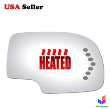 Heated Fits 00-07 Chevy Gmc Truck Suv Passenger Signal Ready Mirror Glass3254hs