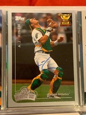 A.J. AJ HINCH AUTOGRAPHED SIGNED 1999 TOPPS OPENING DAY CARD OAKLAND A'S COA