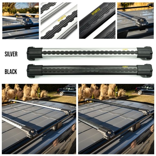 for MITSUBISHI PAJERO SPORT 2008-2016 ALUMINIUM TOP ROOF RAILS RACK CROSS BARS - Picture 4 of 9