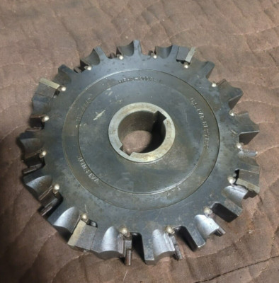 Valenite 8'' Carbide Insert Cutting Mill HEHS-5008-1 1 1/4'' Arbor Key ...